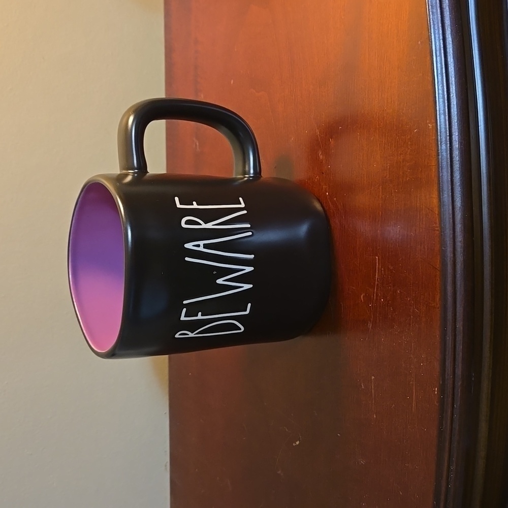 Rae Dunn BEWARE Halloween Coffee Mug